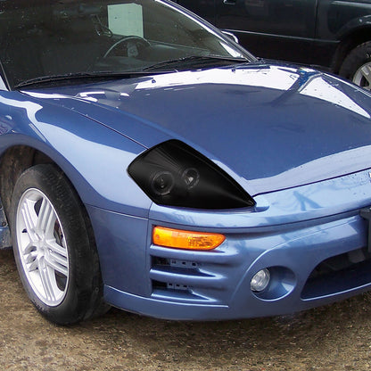 Spec-D 00-05 Mitsubishi Eclipse Dual Halo Headlights Black/Smoked