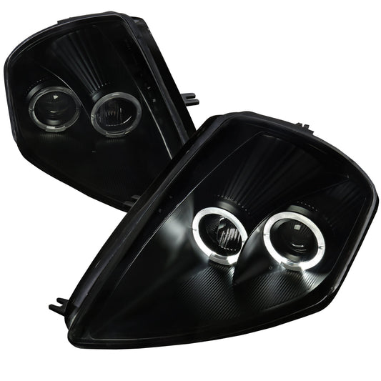 Spec-D 00-05 Mitsubishi Eclipse Dual Halo Headlights Black/Smoked
