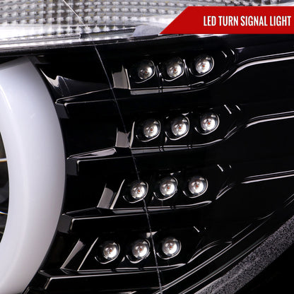 Spec-D 12-15 BMW F30 3-Series 4DR Projector Headlights HID Type Black