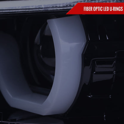 Spec-D 12-15 F30 3-Series 4DR Dual U-Bar Pro Headlights Chrome/Smoked