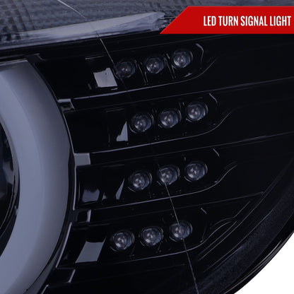 Spec-D 12-15 F30 3-Series 4DR Dual U-Bar Pro Headlights Chrome/Smoked
