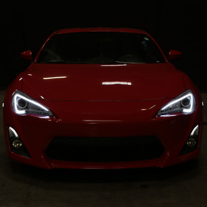 Spec-D 12-17 Scion FRS/86 Pro Headlights Strip & Turn Lights Chrome