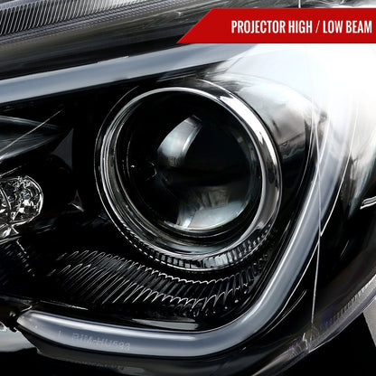 Spec-D 12-17 86 Scion FR-S Headlights LED Bar Sequential Glossy Black