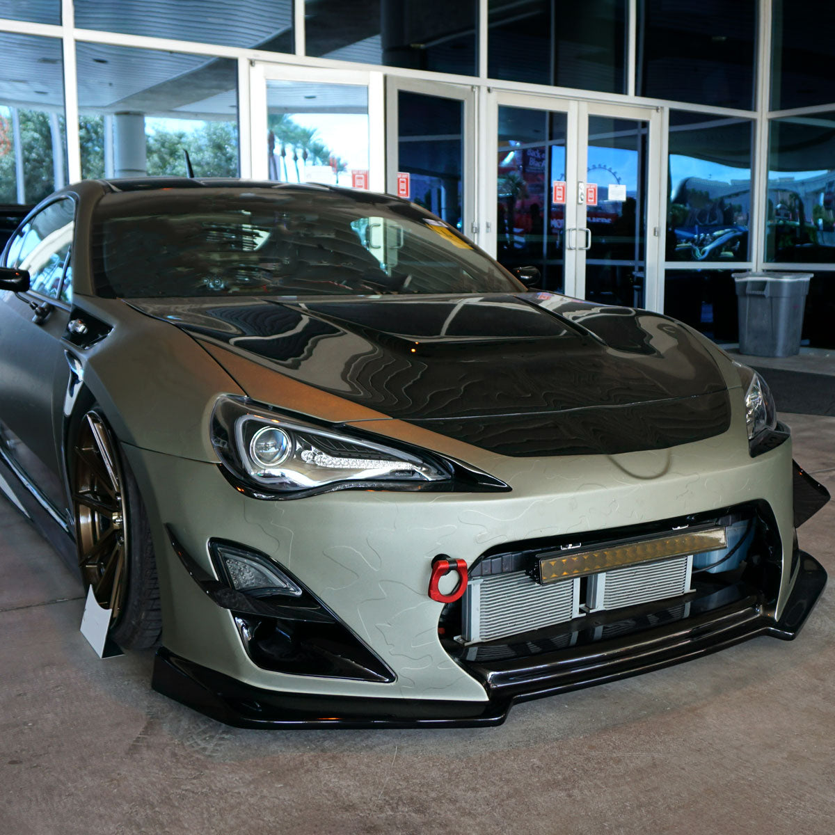 Spec-D 12-17 86 Scion FR-S Headlights LED Bar Sequential Matte Black