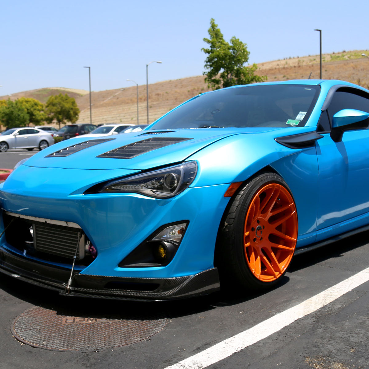 Spec-D 12-17 86 Scion FR-S Headlights LED Bar Sequential Matte Black