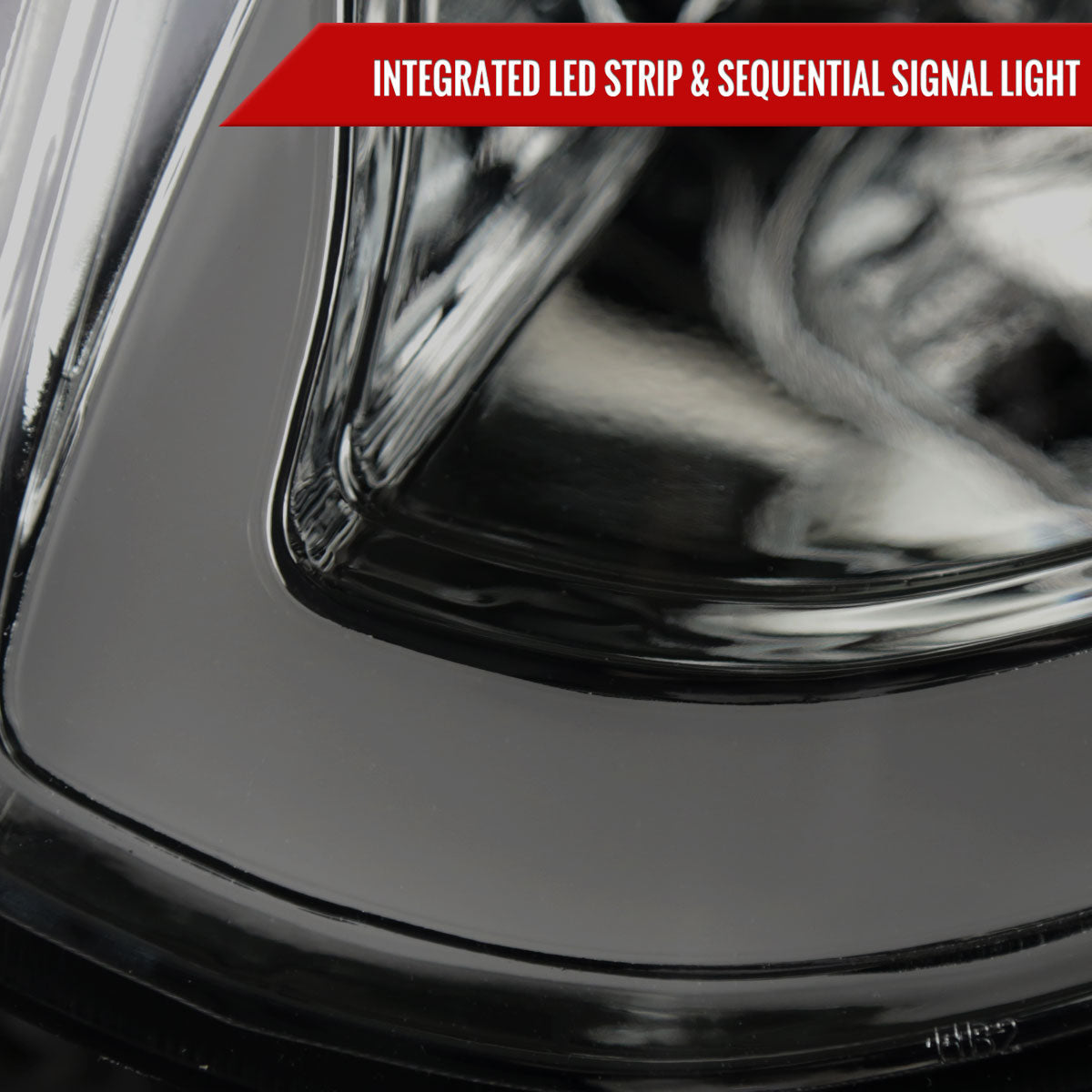 Spec-D 03-07 Infiniti G35 Coupe Headlights LED Bar Sequential Black