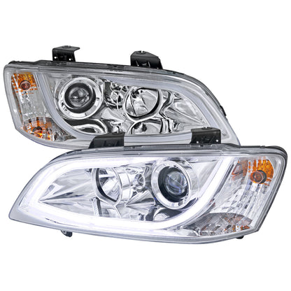 Spec-D 08-09 Pontiac G8 LED Bar Projector Headlights Chrome