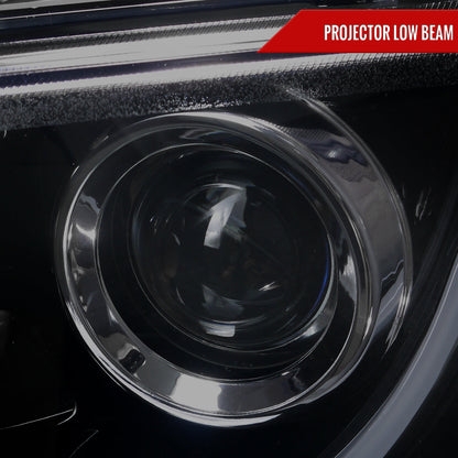 Spec-D 08-09 Pontiac G8 Projector Headlights LED Bar Black/Smoked