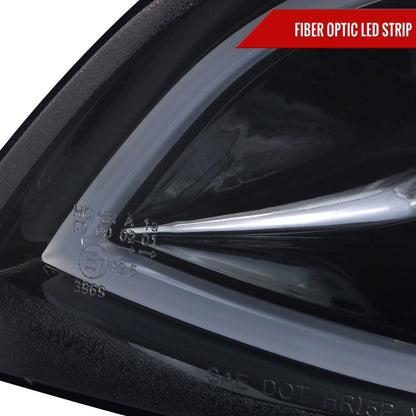 Spec-D 08-09 Pontiac G8 Projector Headlights LED Bar Black/Smoked