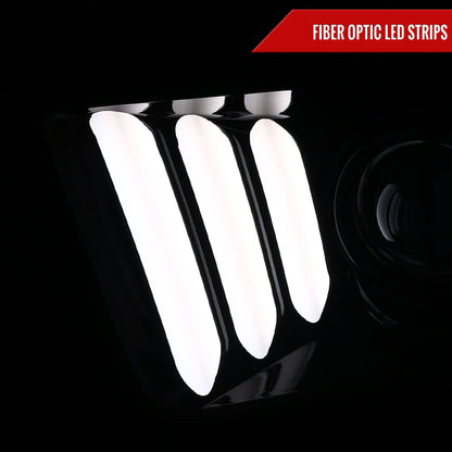 Spec-D 05-09 Ford Mustang LED Bar Projector Headlights Chrome/Smoked