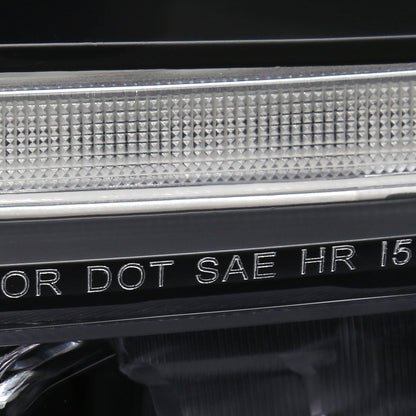 Spec-D 19-22 Ford Ranger SEQ LED Bar Projector Headlights Black
