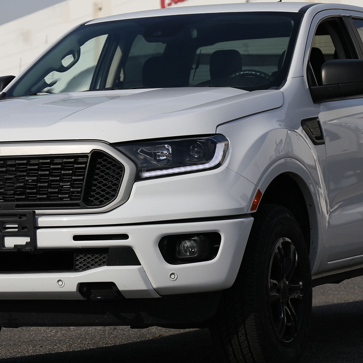 Spec-D 19-22 Ford Ranger SEQ LED Bar Projector Headlights Black