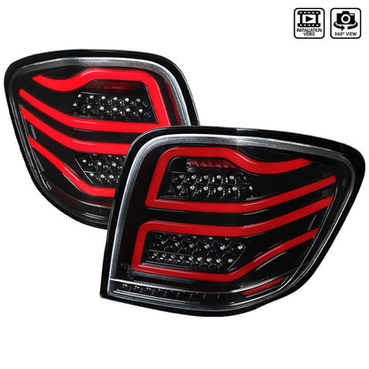 Spec-D 06-11 Mercedes M-Class W164 LED Tail Lights Black/Clear
