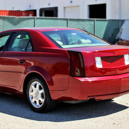 Spec-D 03-07 Cadillac CTS LED Tail Lights Chrome/Red Smoked