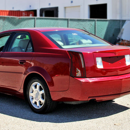 Spec-D 03-07 Cadillac CTS LED Tail Lights Chrome/Red Lens
