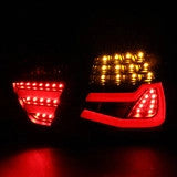 Spec-D 06-08 BMW E90 323i 325i 328i 330i LED Tail Lights Black