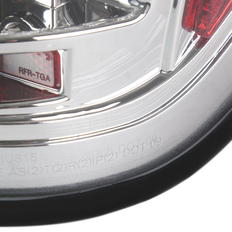 Spec-D 09-14 Ford F-150 LED Tail Lights Chrome/Clear