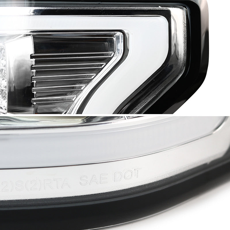 Spec-D 15-17 Ford F150 LED Tail Lights - Chrome
