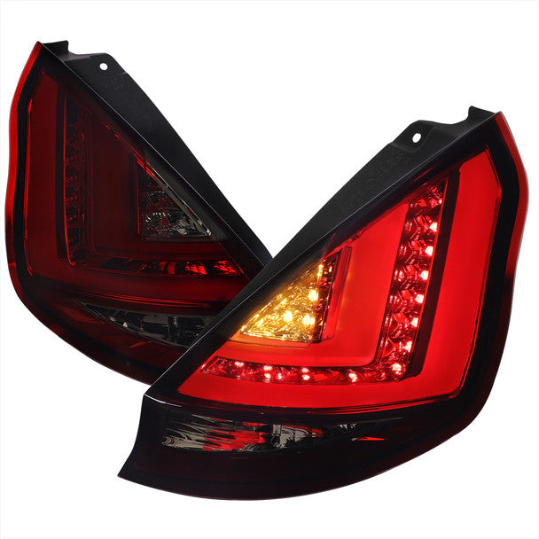 Spec-D 14-19 Ford Fiesta Hatchback LED Tail Lights Red Smoked