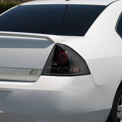 Spec-D 06-13 Chevrolet Impala LED Black Tail Lights Clear Lens