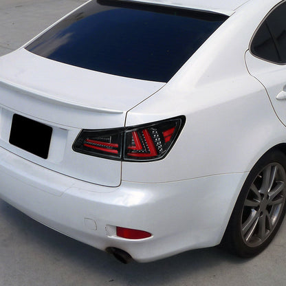 Spec-D 06-13 Lexus IS250 IS350 Tail Lights LED Jet Black/Clear