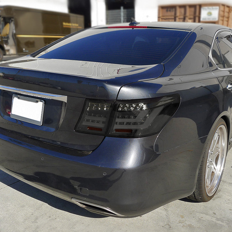 Spec-D 07-09 Lexus LS460 LED Tail & Trunk Lights Chrome/Smoked