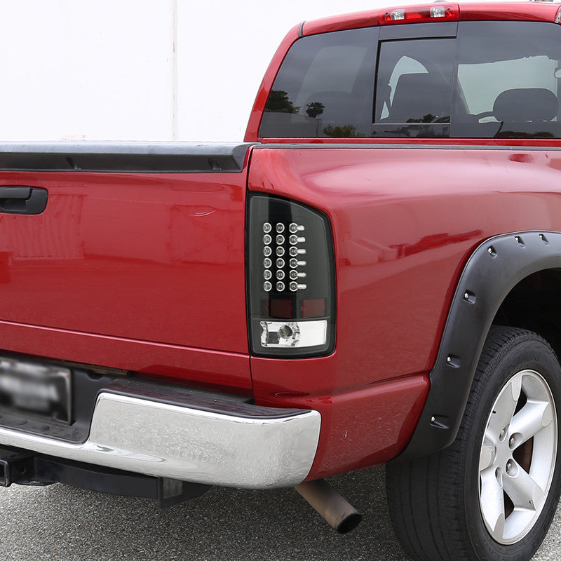 Spec-D 07-09 Dodge Ram 1500 2500 3500 Tail Lights LED Black/Clear
