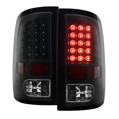 Spec-D 09-18 Dodge Ram 1500 LED Tail Lights Matte Black