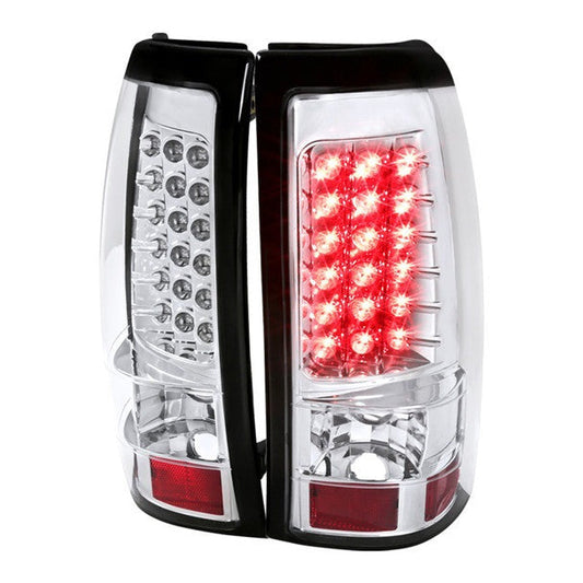 Spec-D 03-06 Chevy Silverado GMC Sierra Tail Lights LED Chrome/Clear