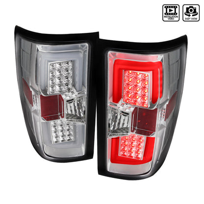 Spec-D 14-19 Chevrolet Silverado LED Tail Lights Chrome