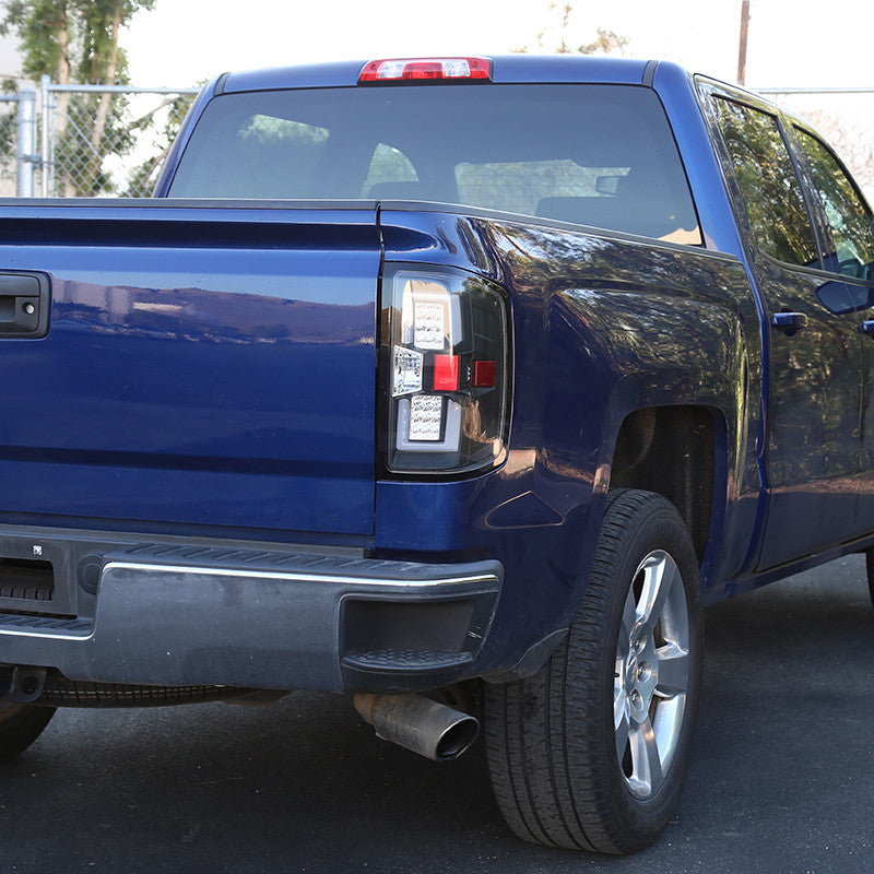 Spec-D 14-15 Chevrolet Silverado LED Tail Lights Black