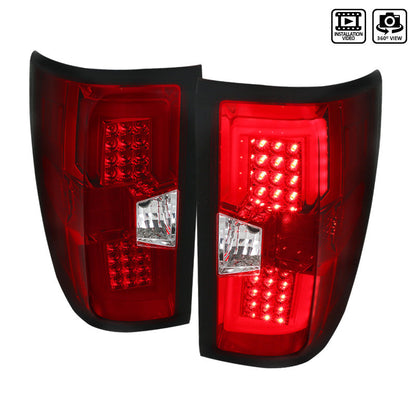 Spec-D 14-19 Chevrolet Silverado 2500HD 350HD LED Tail Lights Red