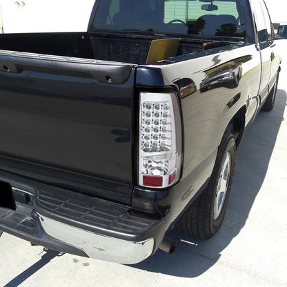 Spec-D 99-02 GMC Sierra/ Chavy Silverado LED Tail Lights Chrome
