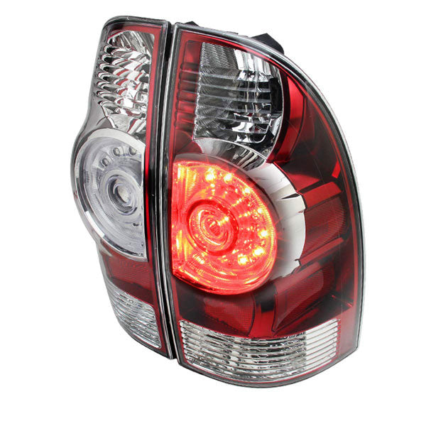 Spec-D 05-13 Toyota Tacoma Red LED Tail Lights