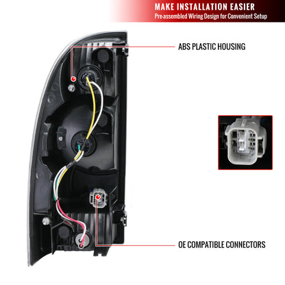 Spec-D 05-13 Toyota Tacoma Chrome LED Tail Lights