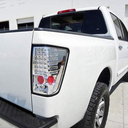 Spec-D 04-12 Nissan Titan LED Tail Lights Chrome