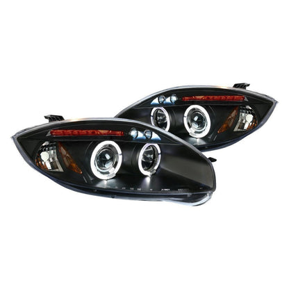 Spec-D 06-08 Mitsubishi Eclipse Halo Projector Headlights Black
