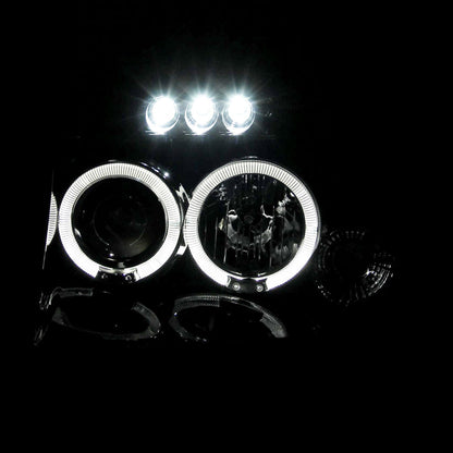 Spec-D 01-04 Nissan Frontier Projector Headlights Black/Smoked