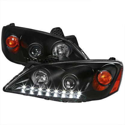 Spec-D 05-10 Pontiac G6 Headlights LED Bar Projector Black/Clear