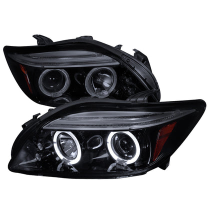 Spec-D 05-10 Scion Tc Dual Halo Projector Headlights Black/Smoked