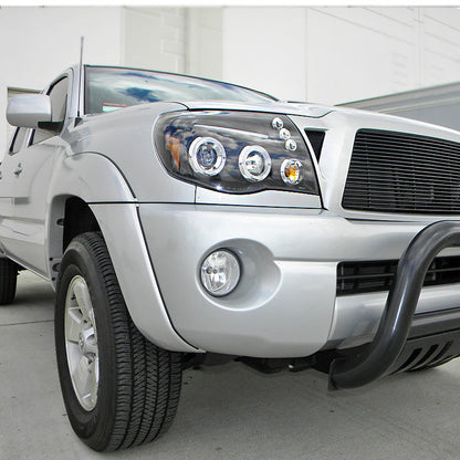 Spec-D 05-11 Toyota Tacoma Halo Projector Headlights Black