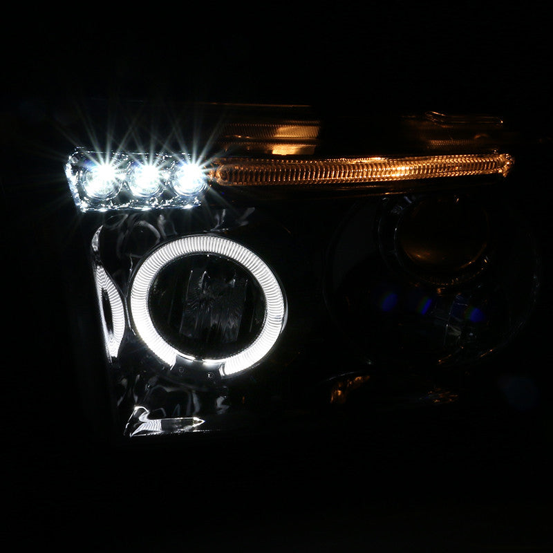 Spec-D 07-13 Tundra Sequoia Halo ProJector Headlights Chrome
