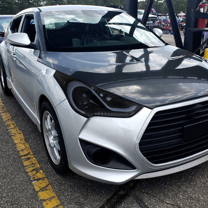 Spec-D 12-17 Veloster Sequential LED Headlights Black/Smoked