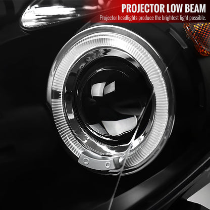 Spec-D 06-08 Toyota Yaris Projector Headlights Smoked 3Dr