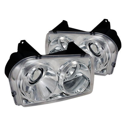 Spec-D 05-10 Chrysler 300 Projector Headlights Chrome/Clear Lens