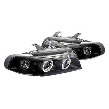 Spec-D 96-99 Audi A4 S4 Halo Projector Headlights Black