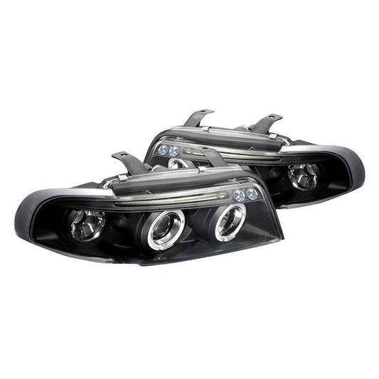 Spec-D 96-99 Audi A4 S4 Halo Projector Headlights Black