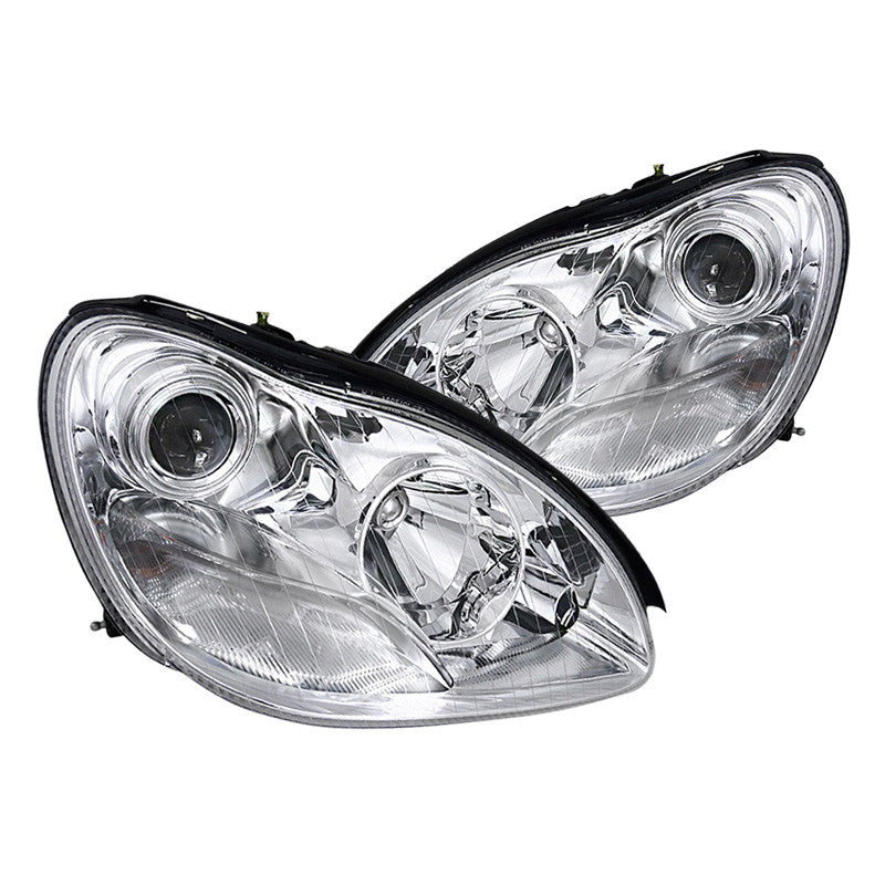 Spec-D 00-06 Mercedes W220 S-Class Projector Chrome Headlights