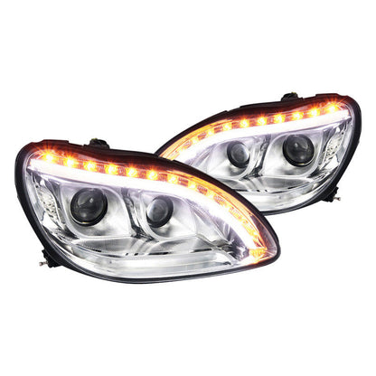 Spec-D 00-06 Mercedes W220 S-Class Projector Chrome Headlights