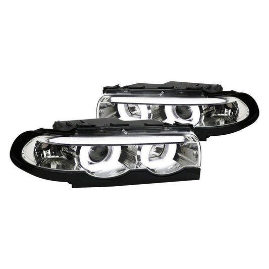 Spec-D 95-01 BMW E38 7 Series Projector Headlights Chrome